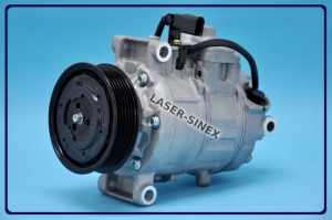 Kompresor autoklimatyzacji AUDI A8, Q7, nowa sprężarka układu chłodzenia DENSO 6SEU14C OEM: 4E0260805AK, 4E0260805BC, kompresory do klimatyzacji