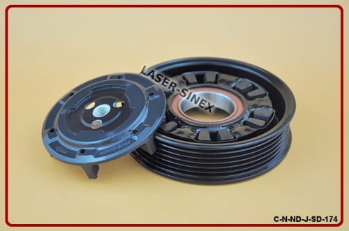 sprzęgło sprężarki klimatyzacji w samochodach LAND ROVER DISCOVERY MkIII, RANGE ROVER SPORT, sprzęgło pompy klimatyzacji DENSO 7SEU17C, LR012794, LR019131, części zamienne do naprawy sprężarek klimatyzacji