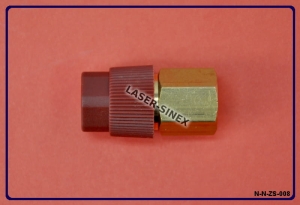 Adapter wysokiego ciśnienia (HP) do klimatyzacji samochodowej R12 / R134a - 1/4", redukcja, adapter do redukcji, złącze klimatyzacji wysokiego ciśnienia (ZS-008)