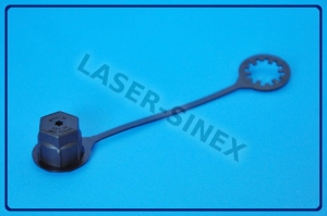 Nakrętka na port serwisowy wysokiego ciśnienia z nowym czynnikiem 1234yf (M10x1.25), kapturek na adapter serwisowy z mocowaniem do portu serwisowego, korek portu wysokiego ciśnienia, części zamienne klimatyzacji Łódź (UP-018)