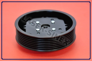 Sprzęgło do sprężarki klimatyzacji AUDI, SEAT, SKODA, VOLKSWAGEN, nowy kompletny napęd do kompresora DENSO 7SEU17C, klimatyzacja samochodowa sklep (ND-140)