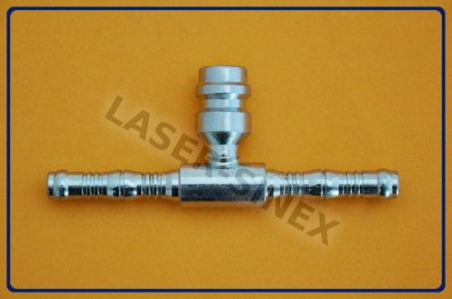 złącze serwisowe przelotowe typu BURGACLIP z portem serwisowym wysokiego ciśnienia 16 mm, opaski zaciskowe, stal, rurka 6-6