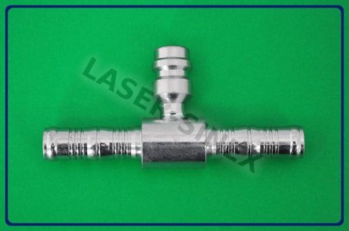 złącze serwisowe przelotowe typu BURGACLIP z portem serwisowym niskiego ciśnienia 13 mm, opaski zaciskowe, stal, rurka 10-10