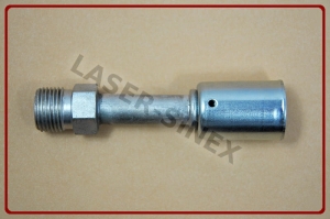 Złącze serwisowe aluminiowe męskie proste, gwint 3/4"-16, 8-8, złącze proste z gwintem zewnętrznym, złącza, węże, końcówki do klimatyzacji samochodowej (ZS-117)