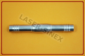 Złącze serwisowe przelotowe frezowane z aluminium, rurka 10-10, łącznik prosty do węży gumowych klimatyzacji, złącza, końcówki, węże do klimatyzacji samochodowej (ZS-168)