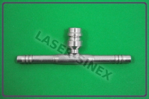 Złącze serwisowe przelotowe frezowane z portem serwisowym wysokiego ciśnienia, aluminium, rurka 6-6, złącze serwisowe do przewodów gumowych, złącza, końcówki, węże do układu klimatyzacji (ZS-170)