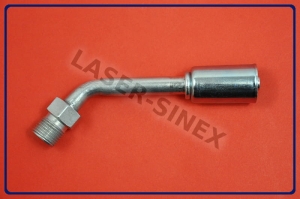 Złącze serwisowe aluminiowe męskie 45°,  gwint 5/8"-18, 6-6, złącze do węży gumowych, naprawa układu klimatyzacji sklep (ZS-120)