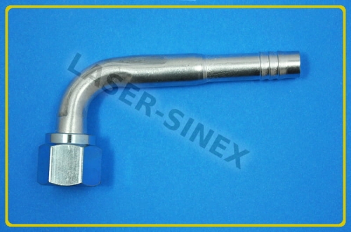 złącze serwisowe aluminiowe kątowe frezowane bez skuwki, 90°, rurka 8-8, o-ring, gwint 3/4"-16, złącze kątowe do naprawy układu klimatyzacji, klimatyzacja samochodowa części Łódź.JPG