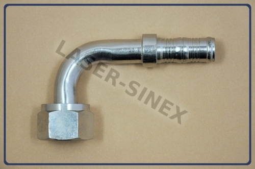 złącze kątowe 90° typu BURGACLIP na opaski zaciskowe, o-ring, żeńskie gwint 1 1/16"-14, rurka 12-12, złącze kątowe do naprawy układu klimatyzacji, klimatyzacja samochodowa części Łódź