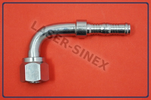 złącze kątowe 90° typu BURGACLIP na opaski zaciskowe, o-ring, żeńskie gwint 3/4"-16, rurka 8-8, złącze kątowe do naprawy układu klimatyzacji, klimatyzacja samochodowa części Łódź