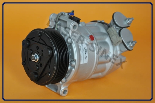 kompresor klimatyzacji samochodowej FORD Focus III ( 2011 - ), regenerowana sprężarka SANDEN PXC16 OEM CV61-19D629-EA, części do klimatyzacji samochodowej