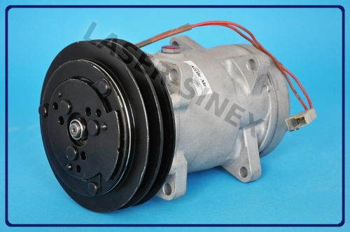 kompresor klimatyzacji do ciągników rolniczych LANDINI, MASSEY FERGUSON, regenerowana sprężarka klimatyzacji SANDEN SD510 OEM 3386861M1, części do klimatyzacji w maszynach rolniczych