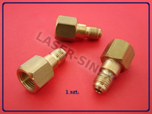 adapter do reduktora azotu 1/4 SAE na G 1/4 RH, uniwersalny adapter z mosiądzu do reduktora azotu, części do klimatyzacji samochodowej i chłodnictwa
