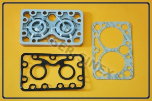 Głowica do kompresora BOCK typu K,  płyta zaworowa do sprężarki BOCK z uszczelkami, głowice do sprężarek BOCK, BOCK, klimatyzacja autobusowa sklep (A-GZ-002)