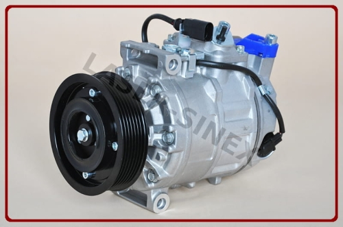 sprężarka klimatyzacji AUDI Q7 (4L), VOLKSWAGEN Passat (3B3, 3B6), Phaeton (3D_), Touareg (7LA, 7L6, 7L7, 7P5), PORSCHE Cayenne (9PA, 955), nowy kompresor typu DENSO 7SEU16C 3B0820803C, 3D0820803M, części do klimatyzacji samochodowej