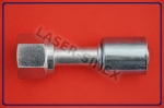 Złącze serwisowe aluminiowe żeńskie proste, o-ring, gwint 1 1/16"-14, 12-12, złącze do naprawy gumowych rurek, naprawa układu klimatyzacji (ZS-082)