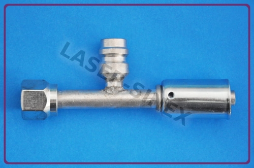 złącze aluminiowe z portem serwisowym wysokiego ciśnienia, żeńskie proste, o-ring, gwint 5/8"-18, 6-6, złączka zaciskowa do węży klimatyzacji, klimatyzacja samochodowa sklep