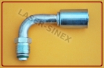 Złącze serwisowe aluminiowe męskie 90°, o-ring, gwint 3/4"-18, 8-8, złącza serwisowe kątowe, auto-klimatyzacja części (ZS-113)