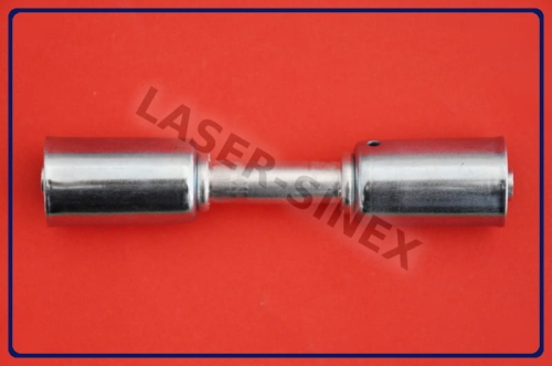 złącze serwisowe aluminiowe proste z dwoma skuwkami, rurka 6-6, złącza zaciskowe proste, auto-klimatyzacja części