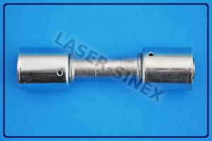 Złącze serwisowe aluminiowe proste z dwoma skuwkami, rurka 12-12, złączki serwisowe, proste do zaciskania, części do naprawy klimatyzacji (ZS-129)