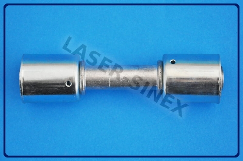 złącze serwisowe aluminiowe proste z dwoma skuwkami, rurka 12-12, złączki serwisowe, proste do zaciskania, części do naprawy klimatyzacji