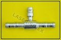 złącze typu BURGACLIP serwisowe przelotowe z portem serwisowym niskiego ciśnienia 14 mm, opaski zaciskowe, stal, rurka 10-10, złącza zaciskowe do węży klimatyzacji, złącza serwisowe do klimatyzacji samochodowej
