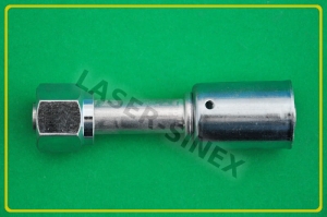 Złącze serwisowe aluminiowe żeńskie proste, o-ring, gwint 3/4"-16, 8-8, złącze do naprawy gumowych rurek, naprawa układu klimatyzacji (ZS-259)