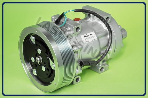 kompresor do maszyn budowlanych CASE CONSTRUCTION, CASE AGRICULTURE, CATERPILLAR, regenerowana sprężarka SANDEN SD7H15 352524A2, 86983968, części do klimatyzacji samochodowej