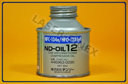 oryginalny olej DENSO ND-12 40 ml do klimatyzacji samochodowej, olej do sprężarek klimatyzacji z czynnikiem HFC-134A / HFO-1234YF, olej do kompresora układu klimatyzacji