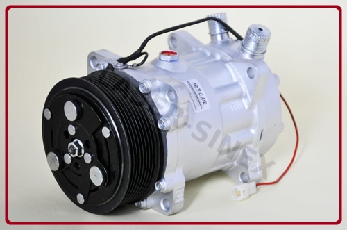 Sprężarka klimatyzacji samochodowej CASE IH, FIAT AGRI, FORD AGRI, FORD / NEW HOLLAND, VALTRA, VALMET, regenerowany kompresor układu klimatyzacji SANDEN SD7H15, części do klimatyzacji SD7H15-8230