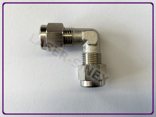 złączka skręcana kątowa do rurek klimatyzacji - na rurkę 6 mm, złącze przewodów aluminiowych w układach klimatyzacji, uszczelnienie układu klimatyzacji