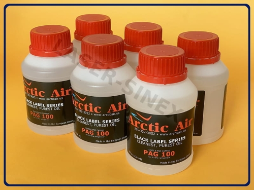 Olej Arctic Air PAG100 - (6x236 ML) do klimatyzacji samochodowej, olej do sprężarek klimatyzacji