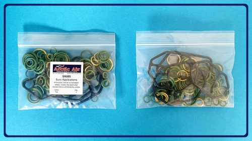 zestaw uszczelniający do samochodów europejskich, zestaw oringów do klimatyzacji samochodowej, komplet uszczelek klimatyzacji w samochodzie, uszczelnianie klimatyzacji, części serwisowe auto-klimatyzacji