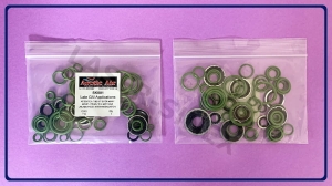 Zestaw uszczelniający do samochodów z grupy LATE GM, oringi do klimatyzacji samochodowej, zestaw uszczelek klimatyzacji w samochodzie, uszczelnianie klimatyzacji, części serwisowe autoklimatyzacji (ZU-139)