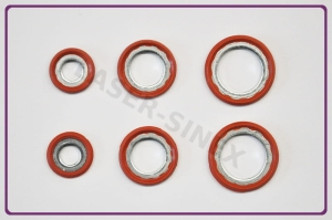 ZESTAW USZCZELEK KLIMATYZACJI FORD (6 szt., 3 rozmiary) DS7H-19D690-AA podkładki uszczelniające do układu klimatyzacji FORD (ZU-146-A)