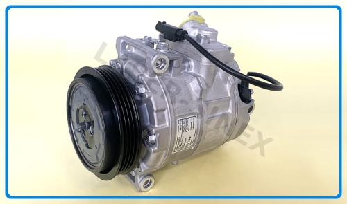 sprężarka do klimatyzacji BMW 7 (E65, E66, E67), nowy kompresor typu DENSO 7SEU17C, 64506901781, 64509175481, części układu klimatyzacji samochodowej