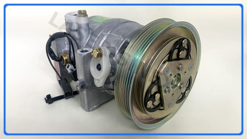 kompresor klimatyzacji samochodowej do NISSAN 100NX (B13), Primera (P10, W10), Sunny (N14), SAAB 9000, nowa, oryginalna sprężarka CALSONIC DKV14C OEM: 92600-77J00, 92600-77J01, 92600-77J02, części do klimatyzacji w samochodach