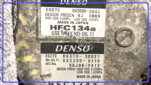 sprężarka do klimatyzacji TOYOTA Camry, Camry USA, Highlander USA, LEXUS GS 450h, GS 450h USA, regenerowany kompresor auto-klimatyzacji DENSO ES27C, części do klimatyzacji w samochodach elektrycznych i hybrydach