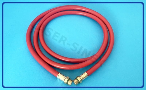 wąż do napełniania klimatyzacji 180 cm 1/4" SAE, przewód serwisowy CZERWONY do napełniania klimatyzacji, narzędzia do obsługi klimatyzacji samochodowej