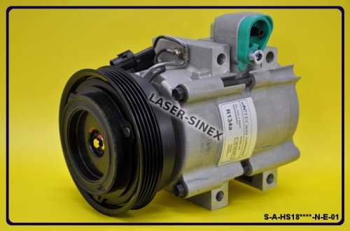 sprężarka Kia Magentis oraz Hyundai Santa Fe, Sonata III, Trajet, nowy kompresor typu HS18 OEM: 97701-38070, 97701-38071, 97701-26010, 97701-26011, BBWAB-07, klimatyzacja w samochodach osobowych