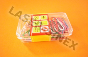 Spinacze kolorowe, opakowanie 100 sztuk, materiały biurowe przydatne w każdym biurze, porządkowanie dokumentów, artykuły papiernicze Łódź