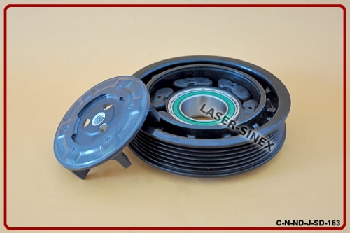 sprzęgło sprężarki klimatyzacji RENAULT, sprzęgło zrywalne do sprężarki DENSO 6SEL14C, 7711497392, 82009393386, części zamienne układu klimatyzacji