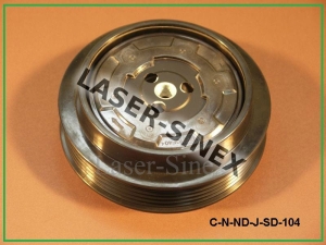 Klimatyzacja Samochodowa Części – KOMPLETNE SPRZĘGŁO do Sprężarki Klimatyzacji DENSO 6SEU16C w Samochodach MERCEDES KLASA a (W169), klasa B (W245)  – Sprzęgło Zrywalne Kompresora, Autoklimatyzacja (SD-104)