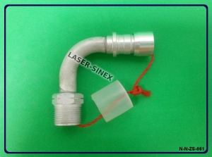 Złącze naprawcze do rurek układu klimatyzacji 90 st., złącze aluminiowe do naprawy przewodów klimatyzacji, naprawa układu klimatyzacji w samochodzie