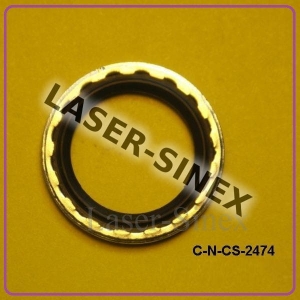 USZCZELKA metalowo-gumowa, podkładka - WASHER 17 x 25.5 x 1,5 do montażu przewodów, przyłączy sprężarki, podkładka metalowo-gumowa - Klimatyzacja samochodowa, części do klimatyzacji