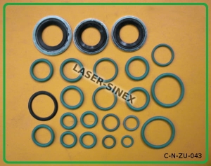 Zestaw oringów do klimatyzacji SANTECH nr. MT2555, zestaw uszczelniający układu klimatyzacji, zestaw uszczelek metalowo gumowych klimatyzacji, autoklimatyzacja części, części serwisowe klimatyzacji