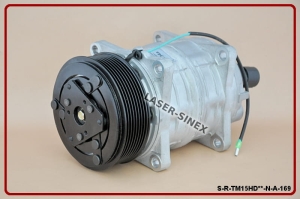 Sprężarka do klimatyzacji typu TM15HD 24V, nowy kompresor klimatyzacji do maszyn rolniczych i budowlanych, części do klimatyzacji w pojazdach budowlanych i rolnych