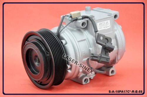 kompresor klimatyzacji samochodowej LAND ROVER Discovery I, regenerowana sprężarka DENSO 10PA17C OEM: 447100-3290, 447100-3292, 47100-3498, części układu klimatyzacji