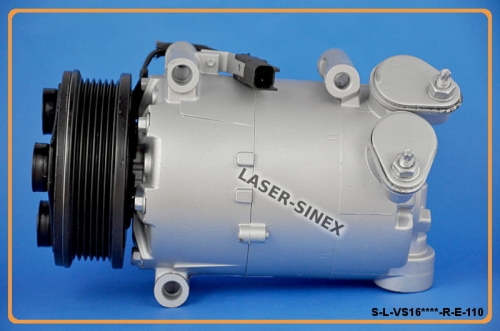 kompresor klimatyzacji samochodowej Land Rover Range Rover Evoque, regenerowana sprężarka układu klimatyzacji VISTEON VS16 OEM 31267187AA, LR027788, sprężarki klimatyzacji do samochodów