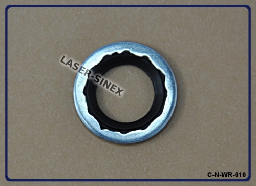 uszczelka metalowo - gumowa klimatyzacji OPEL FIAT, GM, WASHER - 11,2x19,2x1,4 - podkładka uszczelniająca, części i akcesoria do klimatyzacji samochodowej
